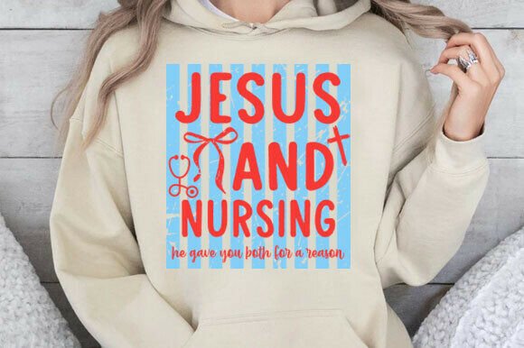 Jesus and Nursing Shirt: A Versatile Graphics Asset for T-Shirt Designs