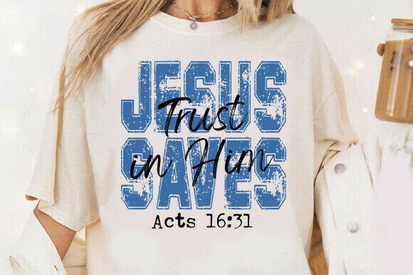 Jesus Saves, Christian Shirt Design for T-Shirt Graphics