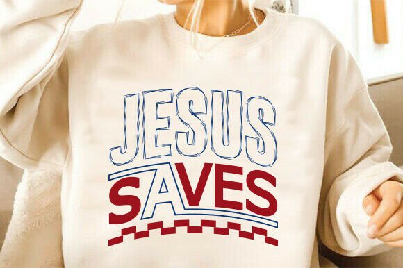 Jesus Saves SVG: Perfect for Christian T-Shirt Designs
