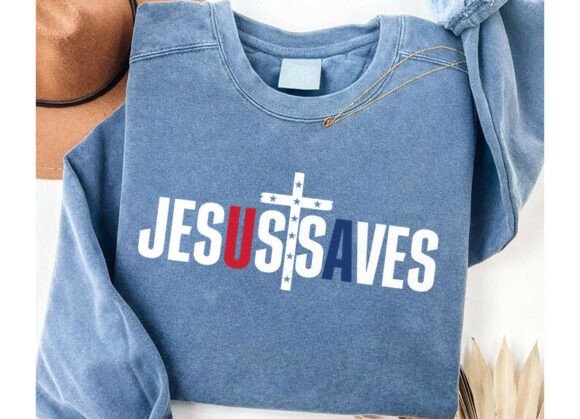 Jesus Saves USA PNG: A Versatile Graphic for T-Shirt Designs