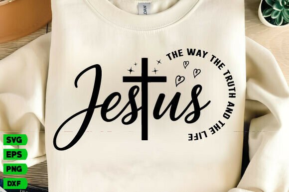 Jesus the Way Svg: A Versatile Graphics Asset for T-Shirt Designs