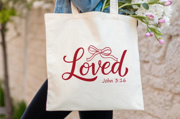 Loved John 3 16 PNG: A Versatile Graphic for T-Shirt Designs